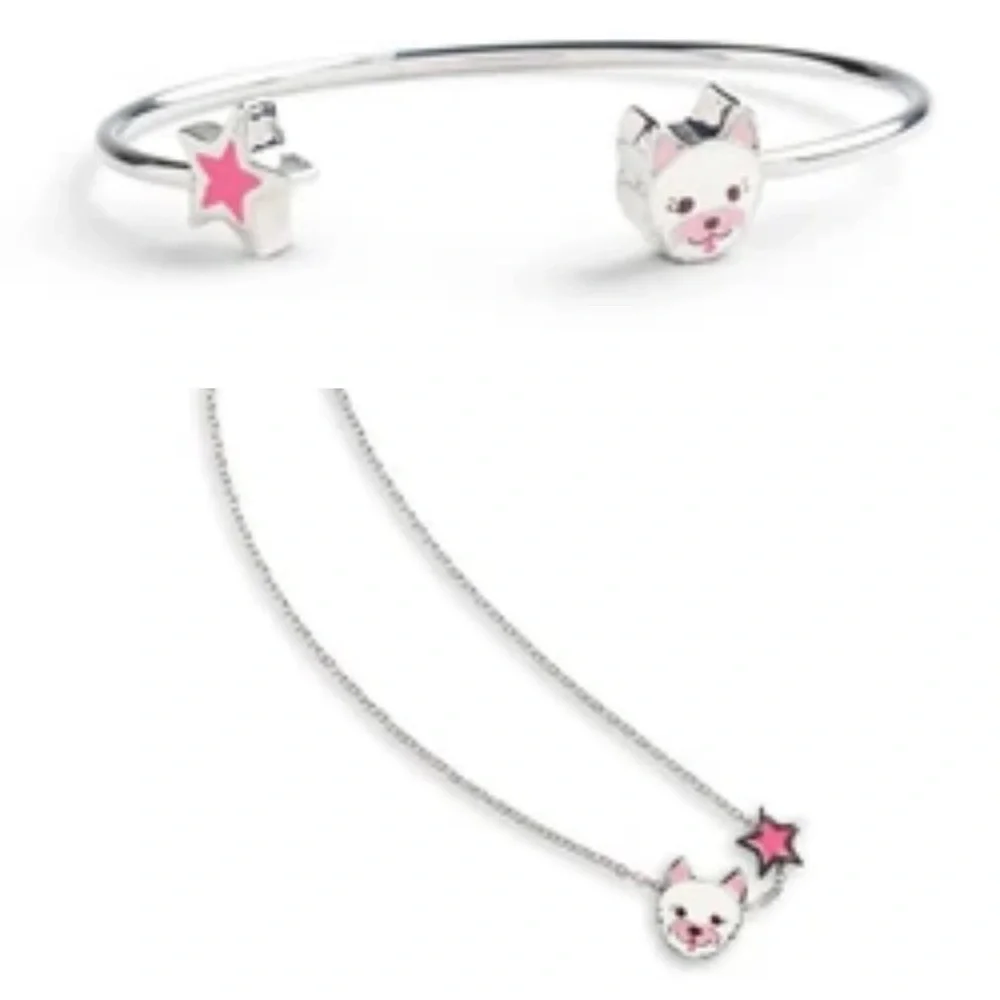 American girl coconut girls necklace and cuff bracelet nwt!